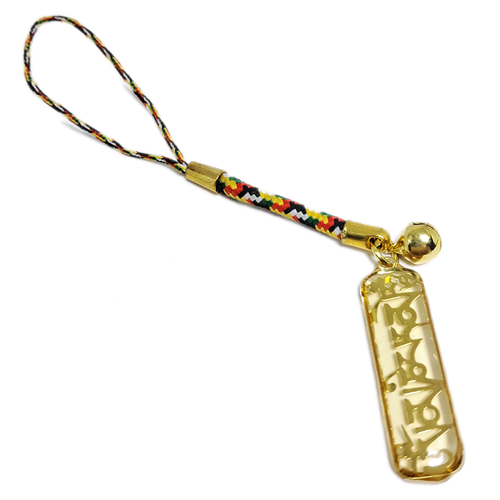 六字大明咒{金片}五色線掛飾【十方】135423