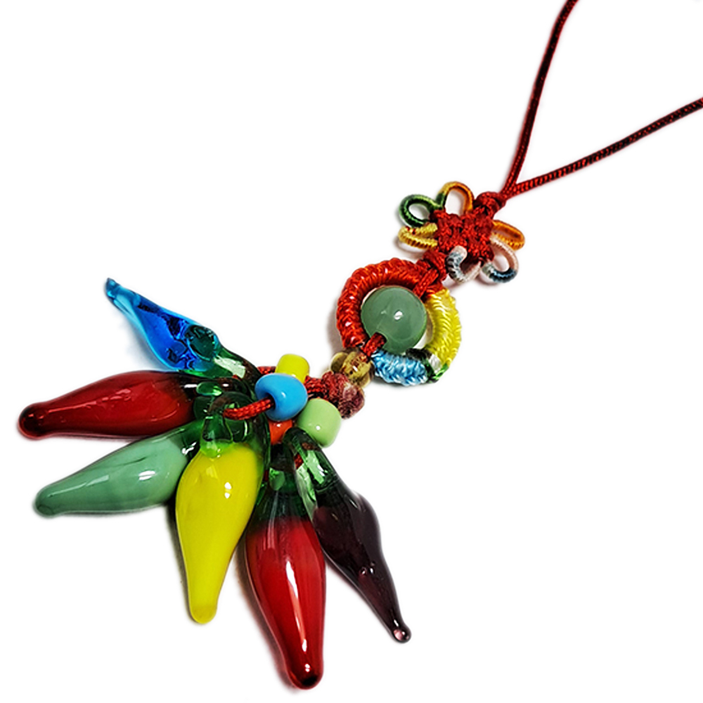 一路長紅{琉璃}平安掛飾【十方】136576