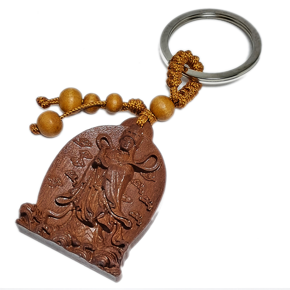 天上聖母媽祖(桃木)鑰匙圈【十方】137899