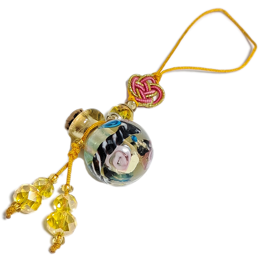 圓滿黃琉璃寶瓶吊飾【十方】139054