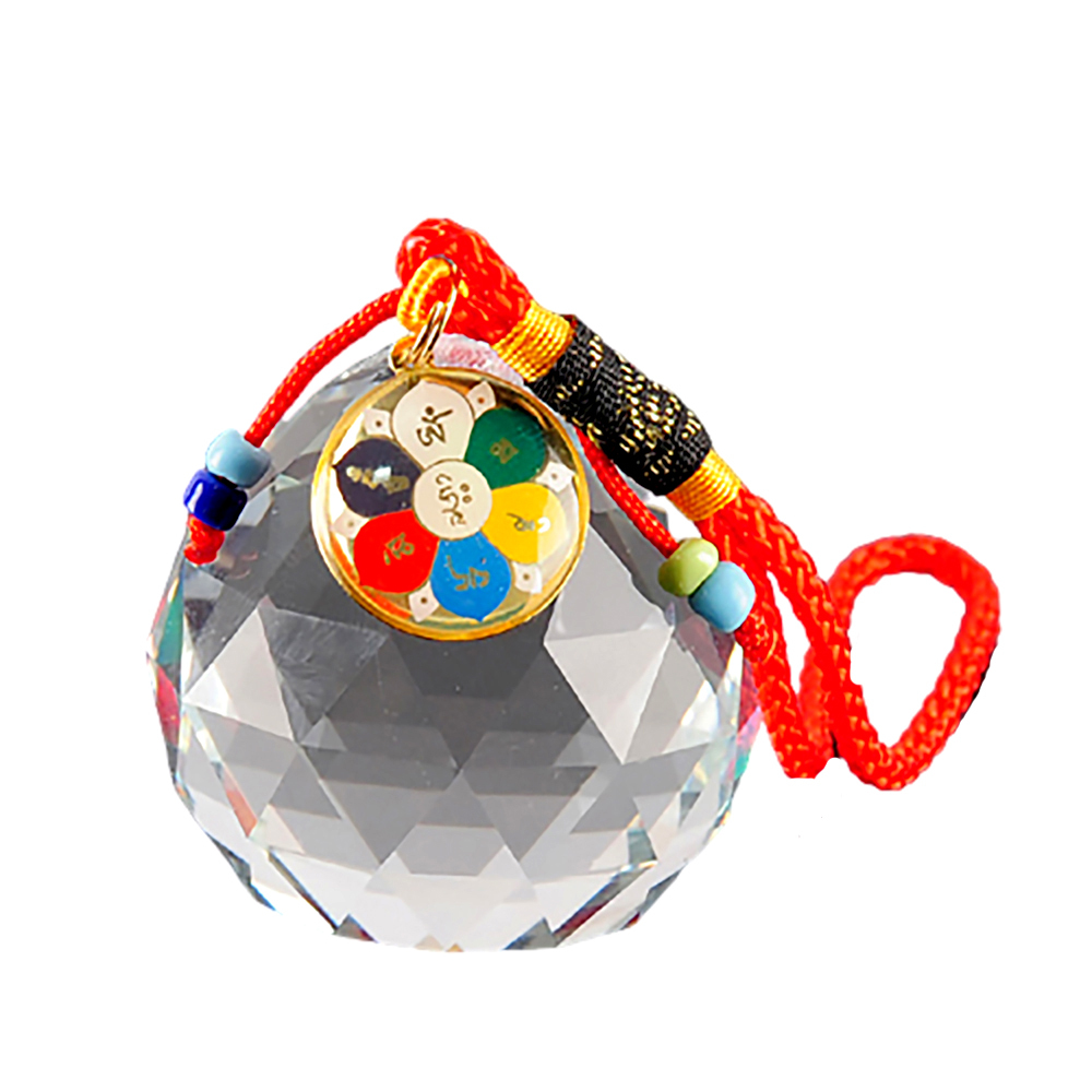 六字真言+水晶鑽石球掛飾【十方】139576