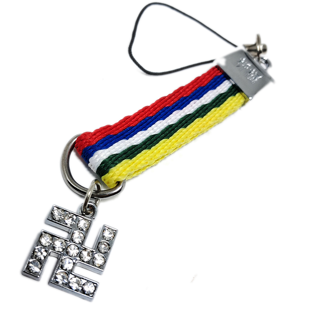 卍鑲鑽+五色線 掛飾【十方】139939