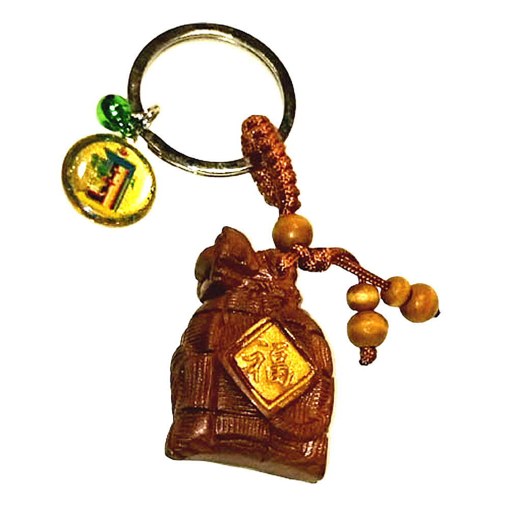 十相自在+福袋{木雕}掛飾【十方】138249