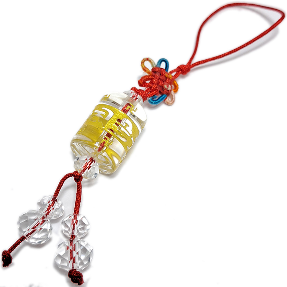 六字真言(水晶)轉經輪吊飾【十方】139131