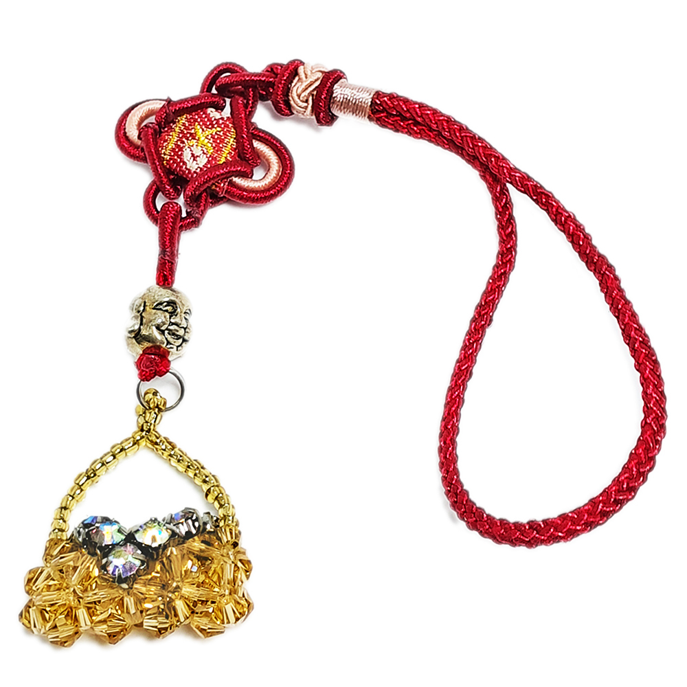 招財錢包{晶鑽}小掛飾【十方】139991