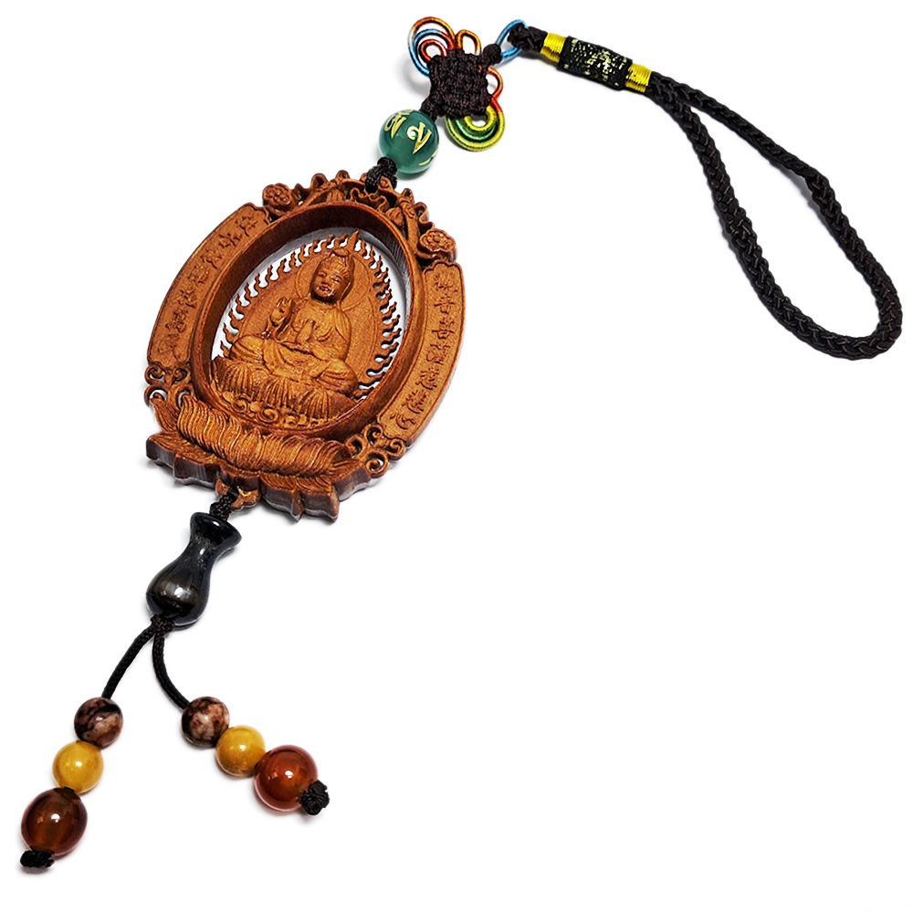 阿彌陀佛&觀音{檀香}掛飾【十方】140373