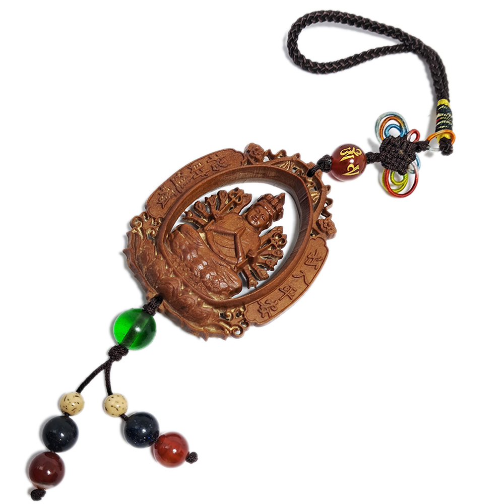 千手觀音 {檀香}掛飾【十方】140421