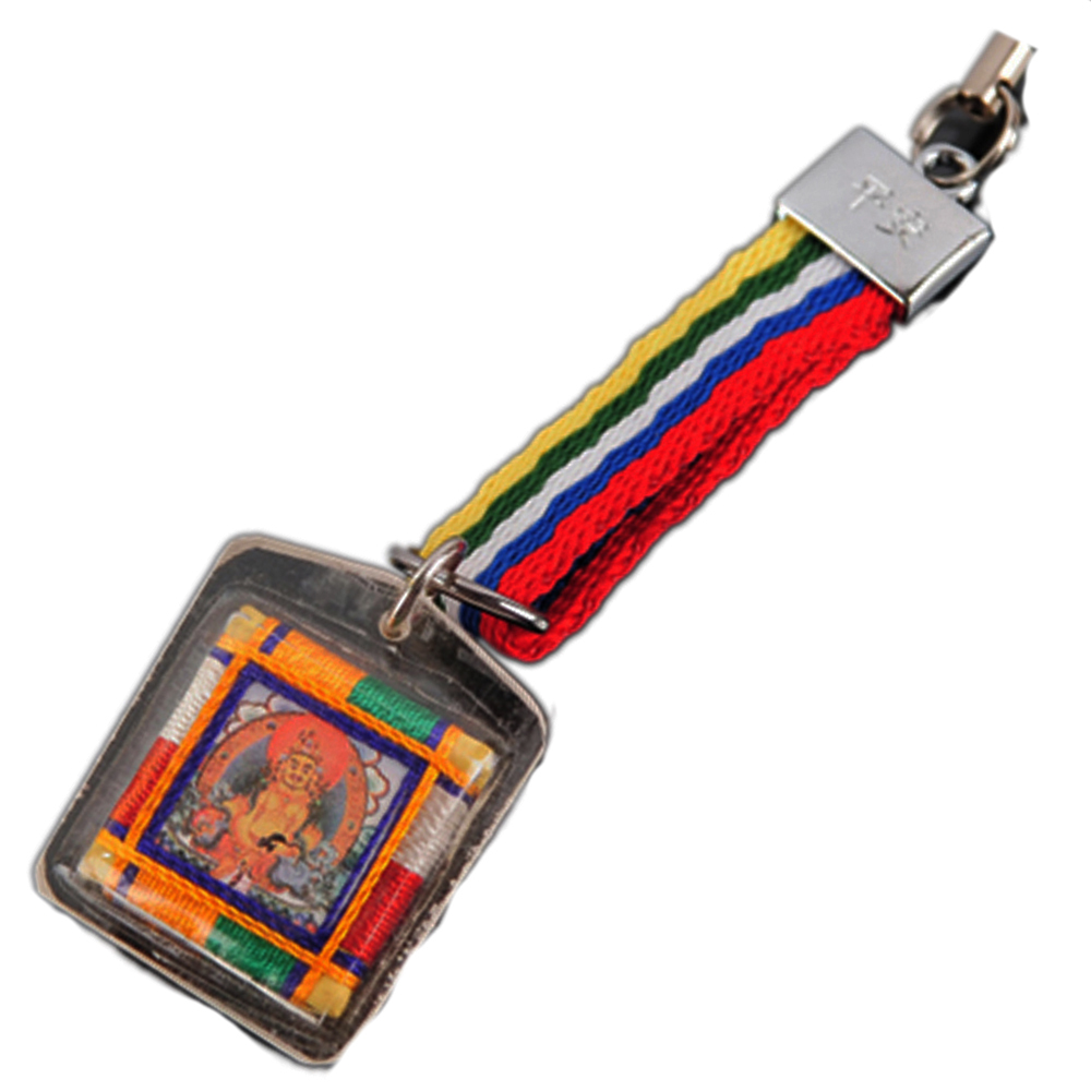 黃財神咒輪+五色繩掛飾【十方】140351