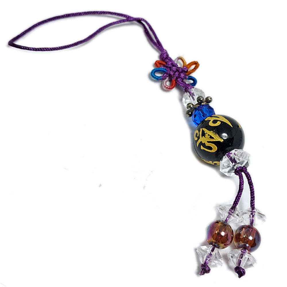 六字真言(黑玉髓)掛飾【十方】140467