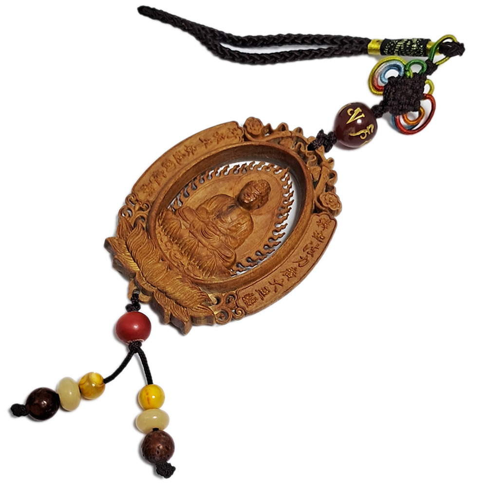 阿彌陀佛&觀音{檀香}掛飾【十方】140372