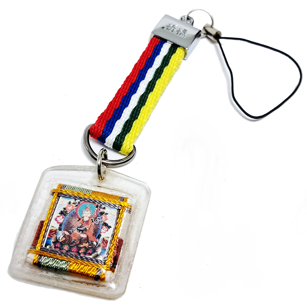 蓮花生大士咒輪+五色繩掛飾【十方】140352