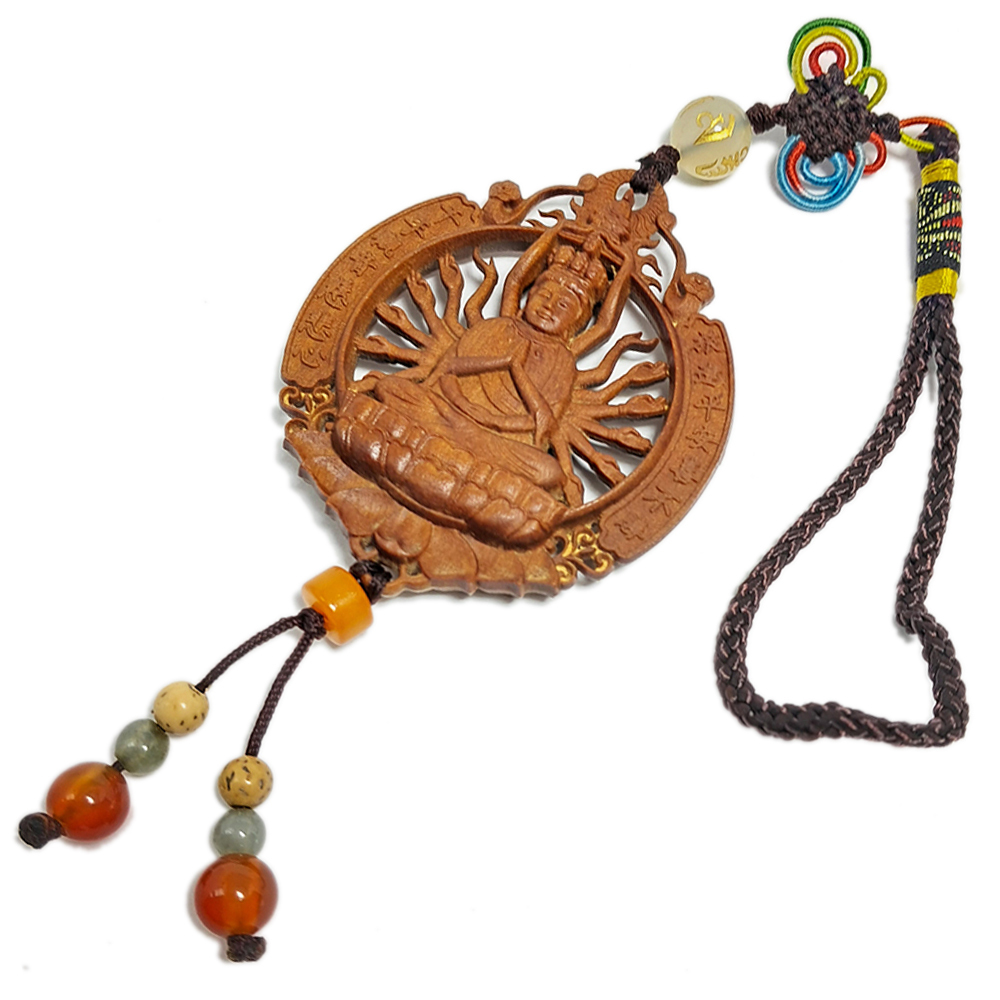 千手觀音 {檀香}掛飾【十方】140750