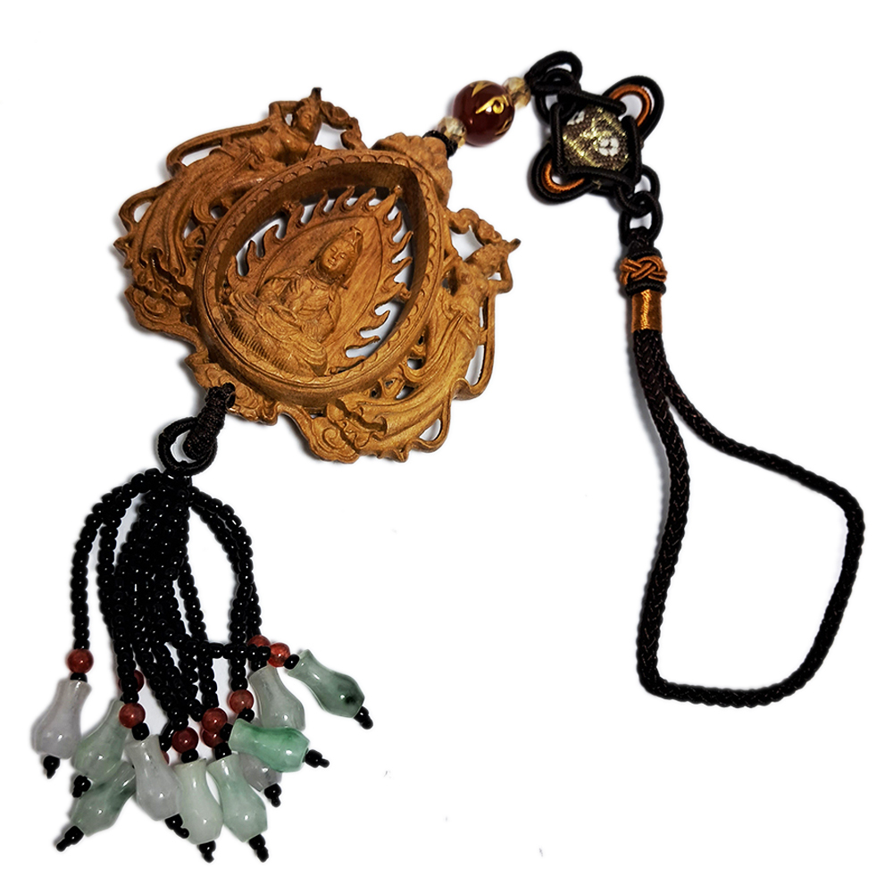 地藏菩薩&觀音&飛天女{檀香}掛飾【十方】140747