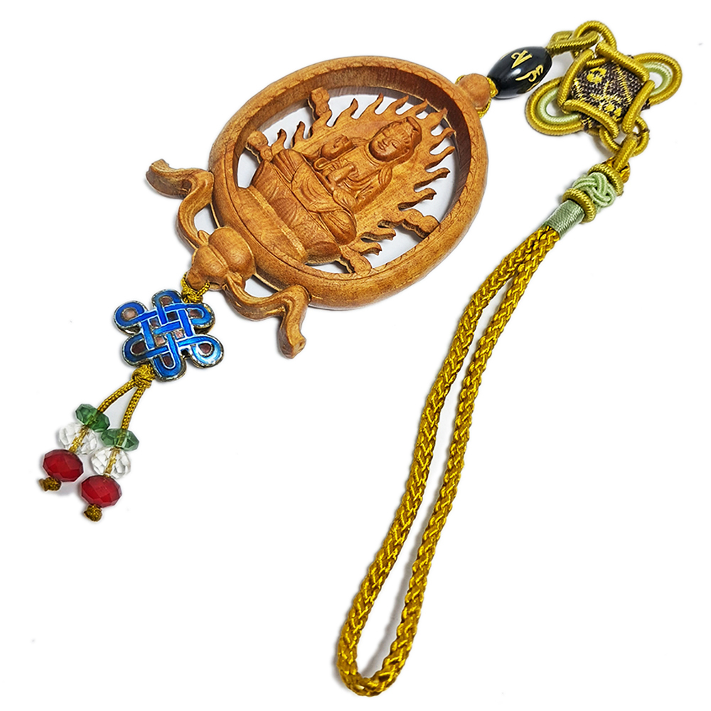 彌陀佛&觀音{檀香}掛飾【十方】140413