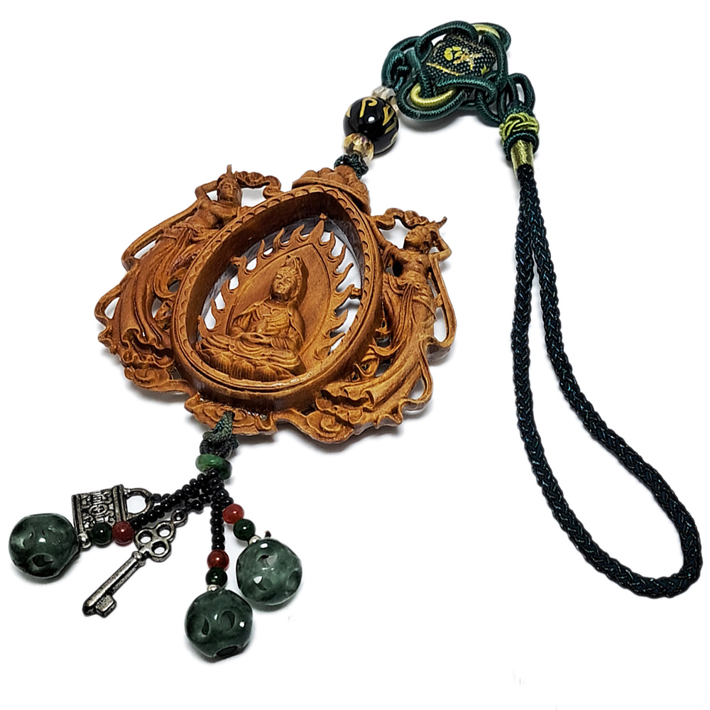 彌勒佛&觀音&飛天女{檀香}掛飾【十方】140746