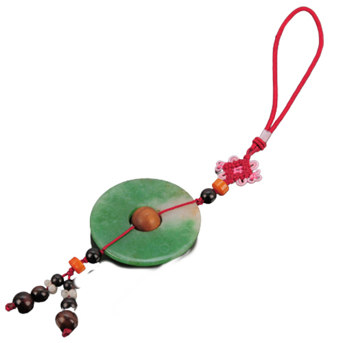 鳳凰大陸玉平安扣掛飾【十方】141071