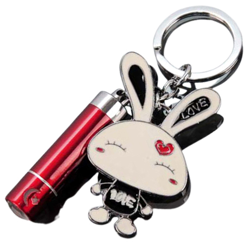 可愛兔+手電筒鑰匙圈【十方】141234