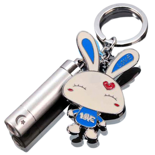 可愛兔+手電筒鑰匙圈【十方】141233