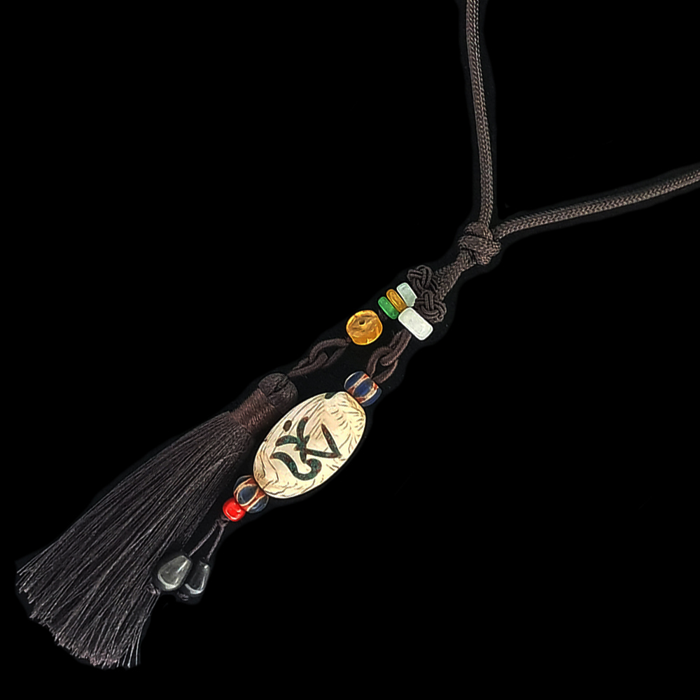 嗡{綠松石}老硨磲珠吉祥掛飾【十方】141468