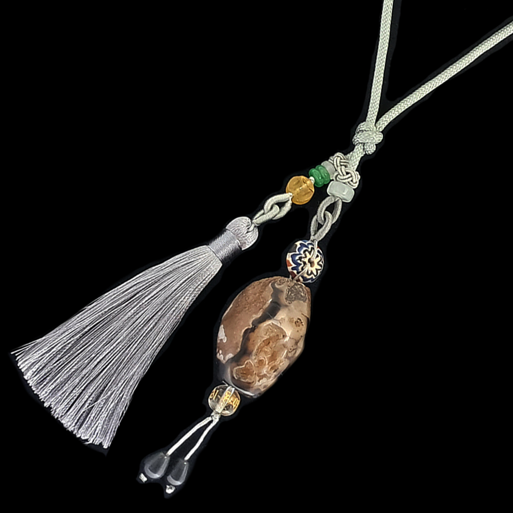 玉髓水晶老礦吉祥掛飾【十方】141711