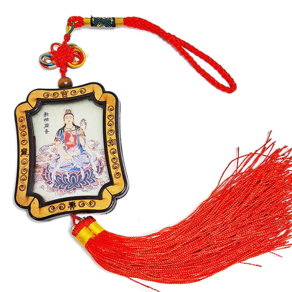 楊柳觀音{絲畫}掛飾【十方】142228