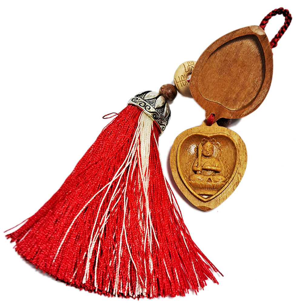 虛空藏如來(檀木)肖牛虎守護神掛飾15公分【十方】144652