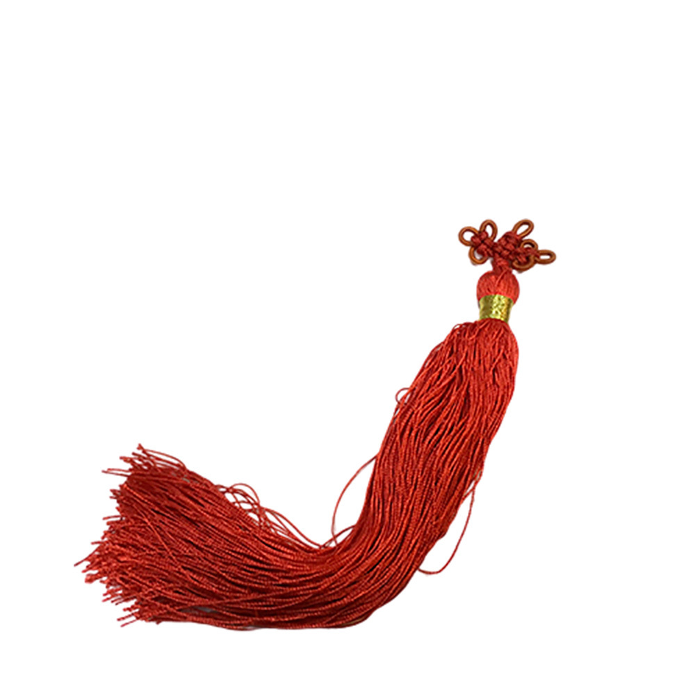 中國結花頭 流蘇 紅色 17公分【十方】145947