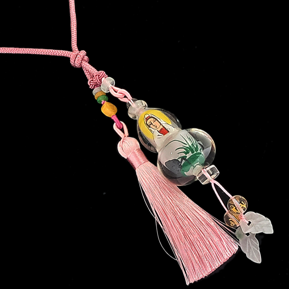 觀音彩繪內雕葫蘆掛飾【十方】145072