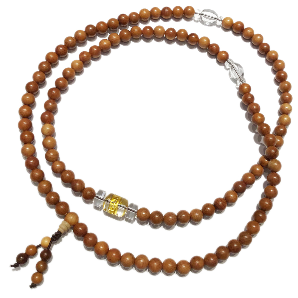 六字真言(轉經輪)+紅豆杉108念珠8mm【十方】145119