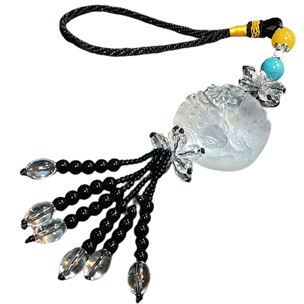 招財蟾蜍水晶琉璃開運掛飾【十方】146898