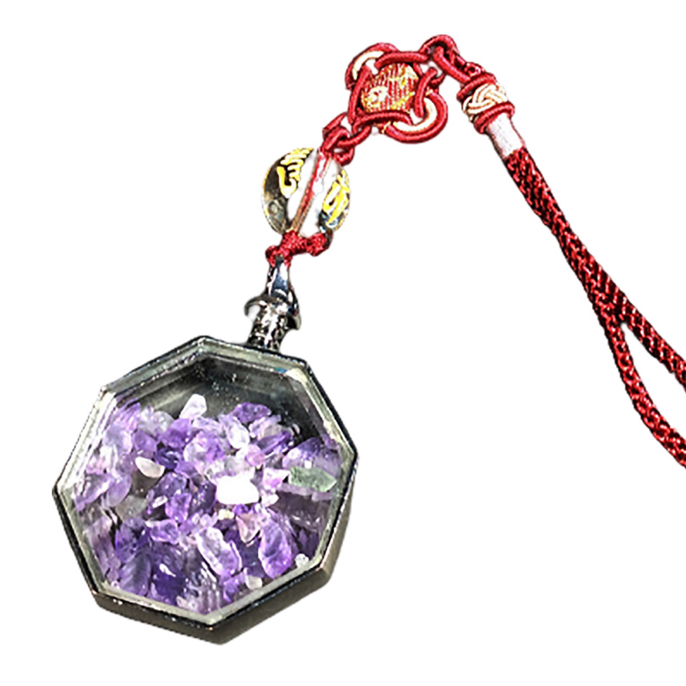 八角紫晶能量寶瓶掛飾【十方】146946