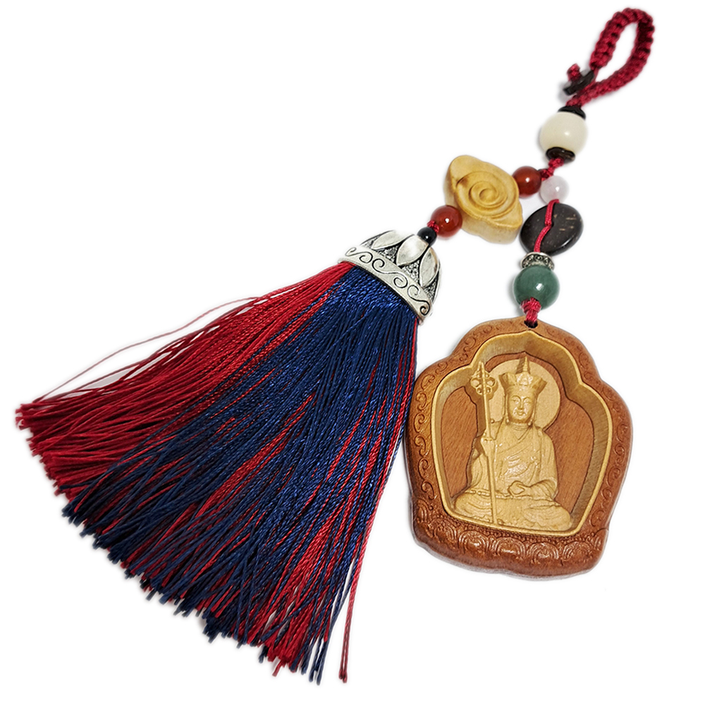 地藏菩薩{黃楊木}平安掛飾【十方】146927