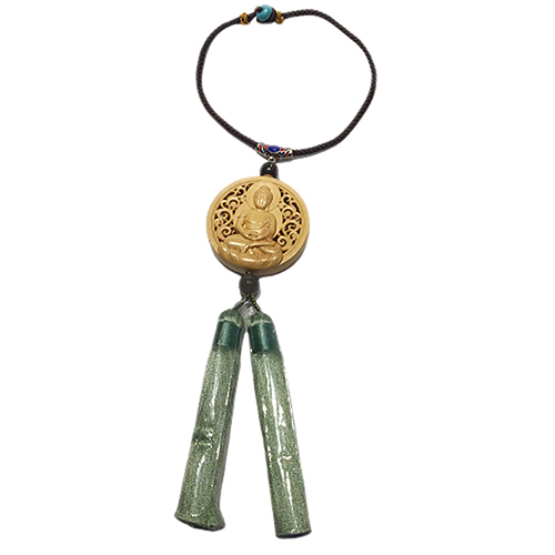 阿彌陀佛黃楊木吊飾【十方】148795