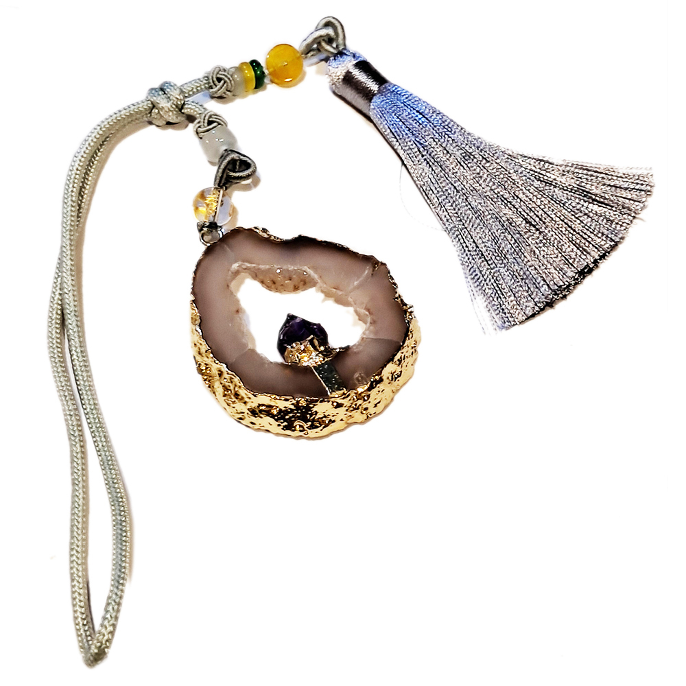 瑪瑙水晶+紫晶墜飾【十方】148533