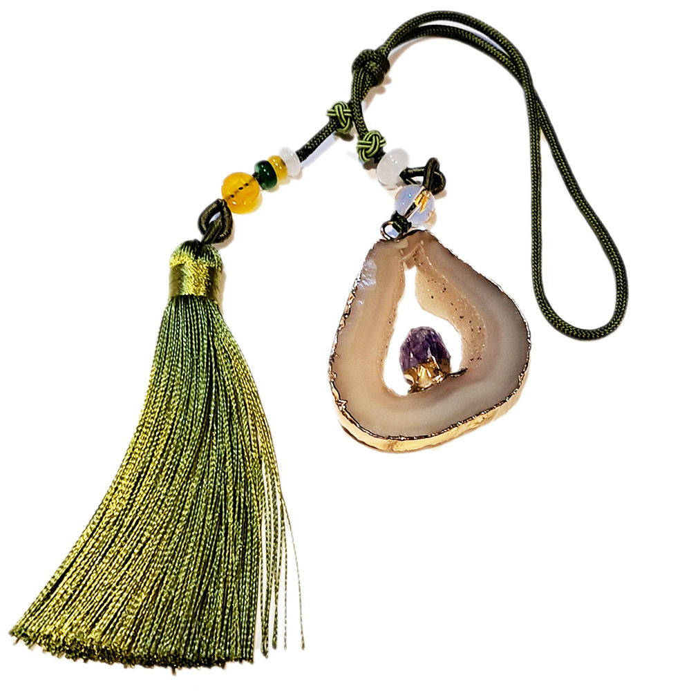 瑪瑙水晶+紫晶墜飾【十方】148531