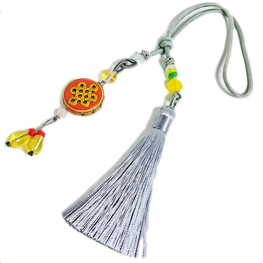 吉祥結珊瑚手工銅珠吉祥掛飾【十方】148430