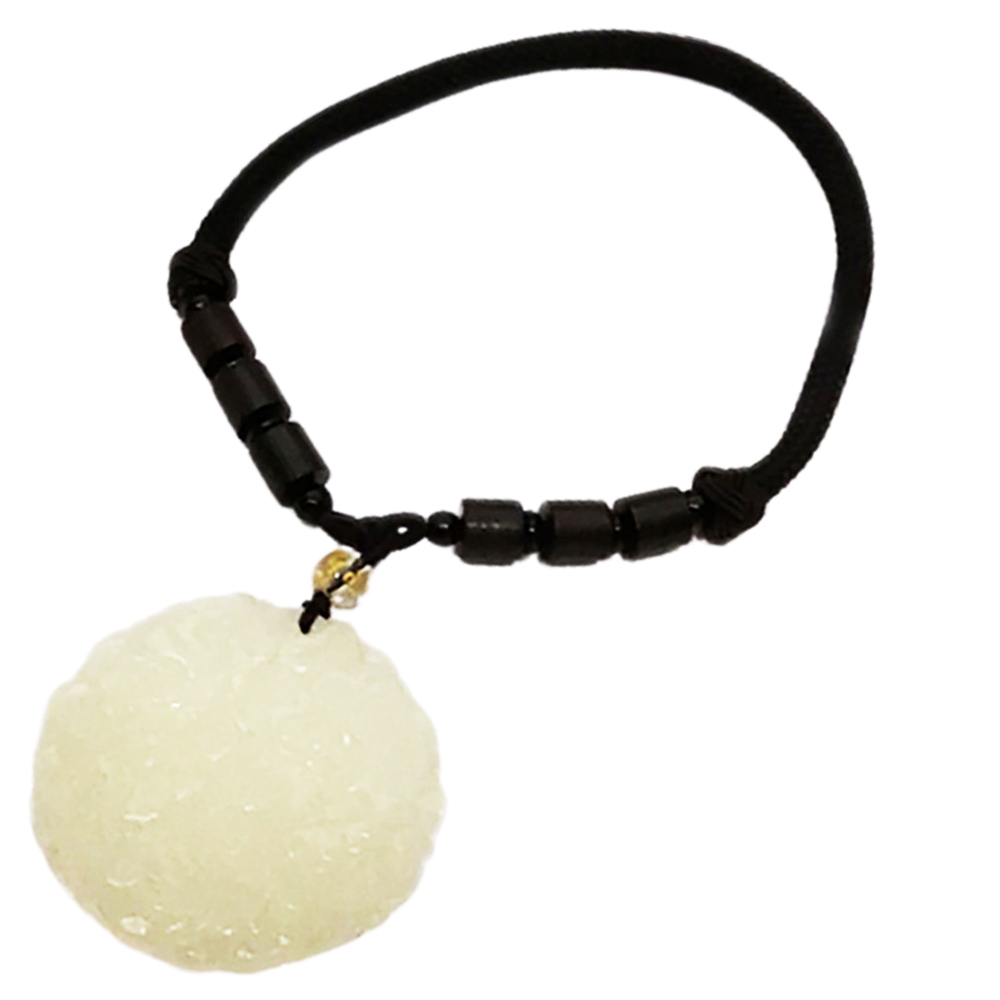 龍鳳白玉開運+紫檀掛飾【十方】149729