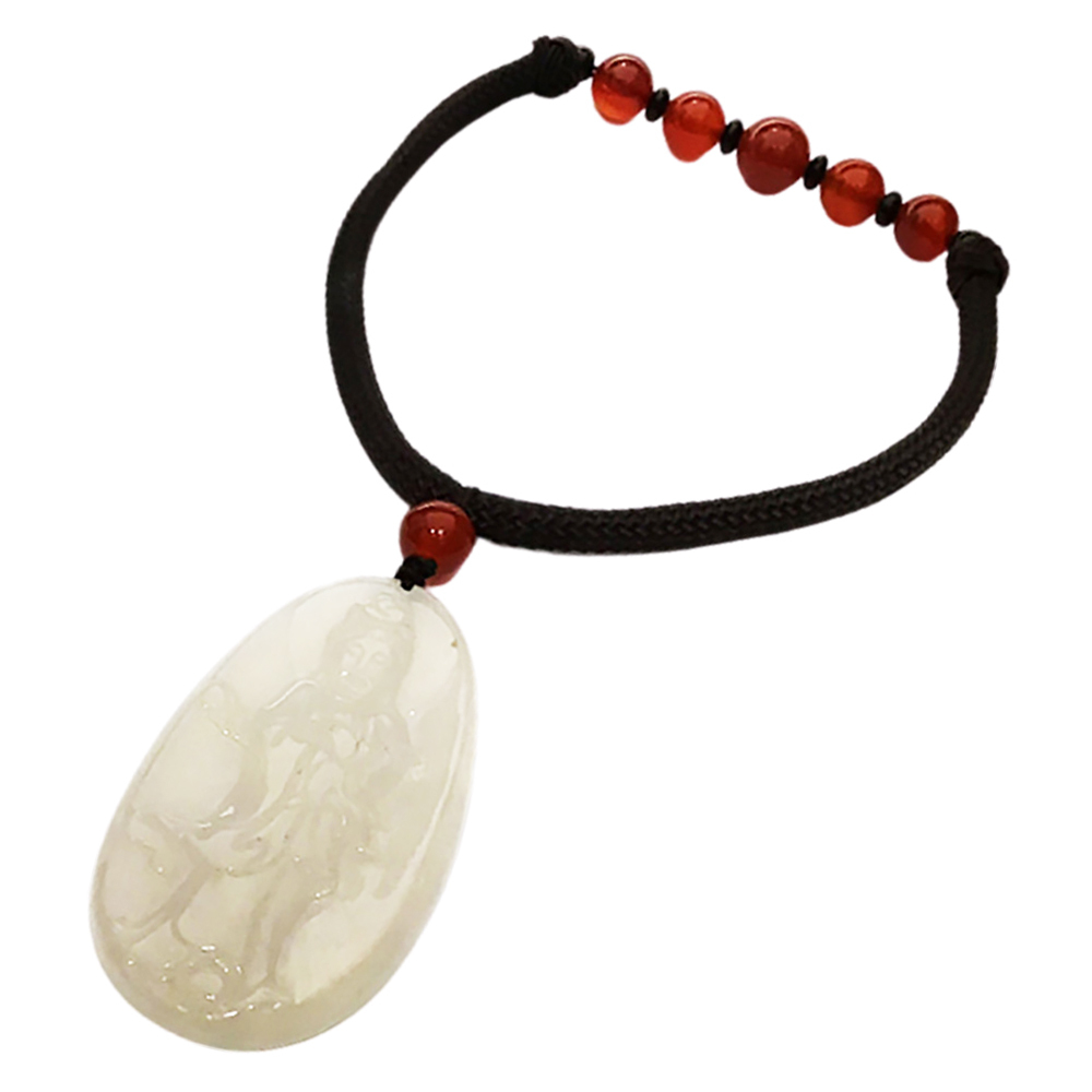 白衣觀音{白玉髓}吉祥掛飾【十方】149735