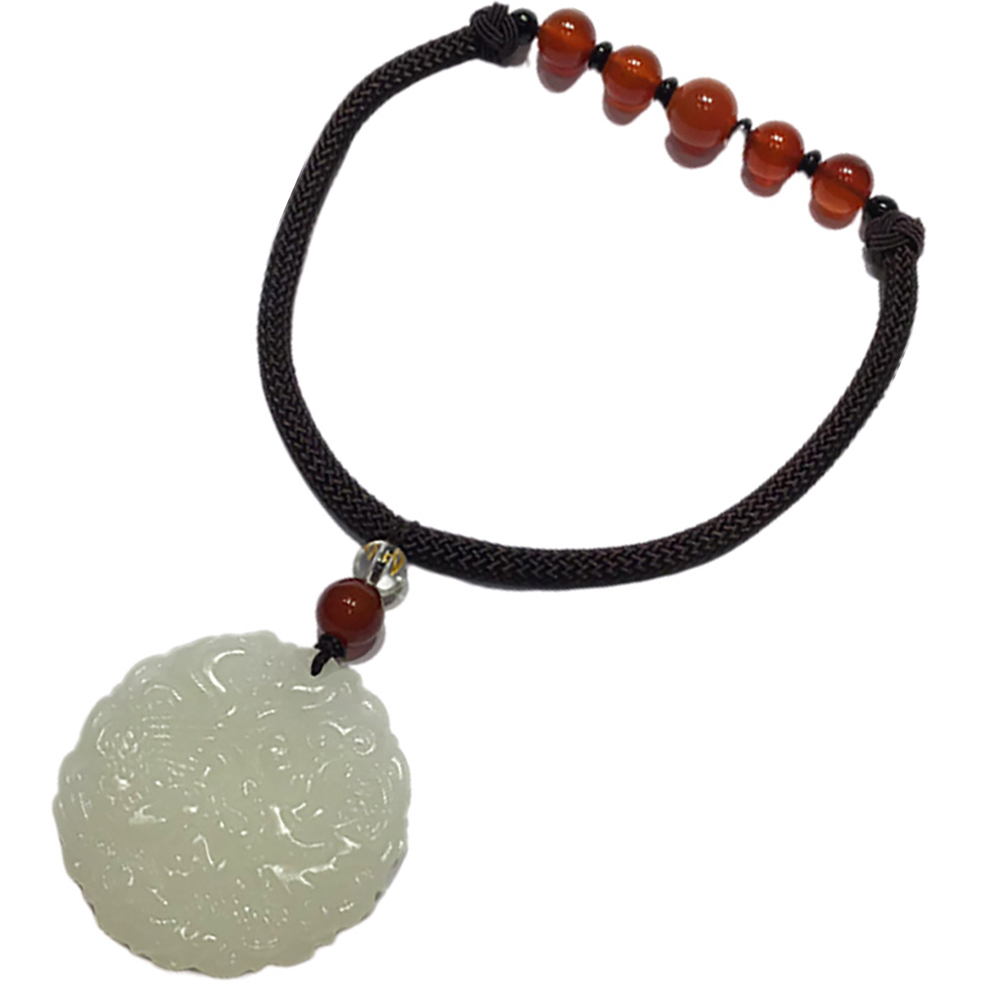 龍鳳白玉+開運紅玉髓掛飾【十方】149728