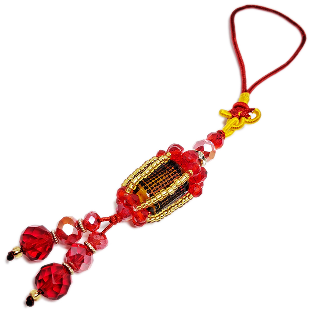 心經 琥珀毫雕 宮燈吉祥掛飾【十方】149876