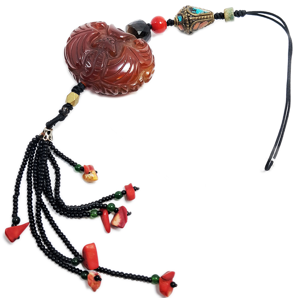 十字杵紅玉髓法寶掛飾【十方】150254