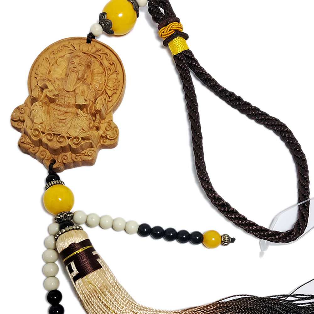 福德正神 土地公{黃楊木}出入平安掛飾【十方】150109