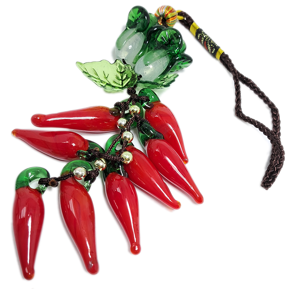 好彩頭一路長紅{琉璃辣椒}掛飾【十方】150395