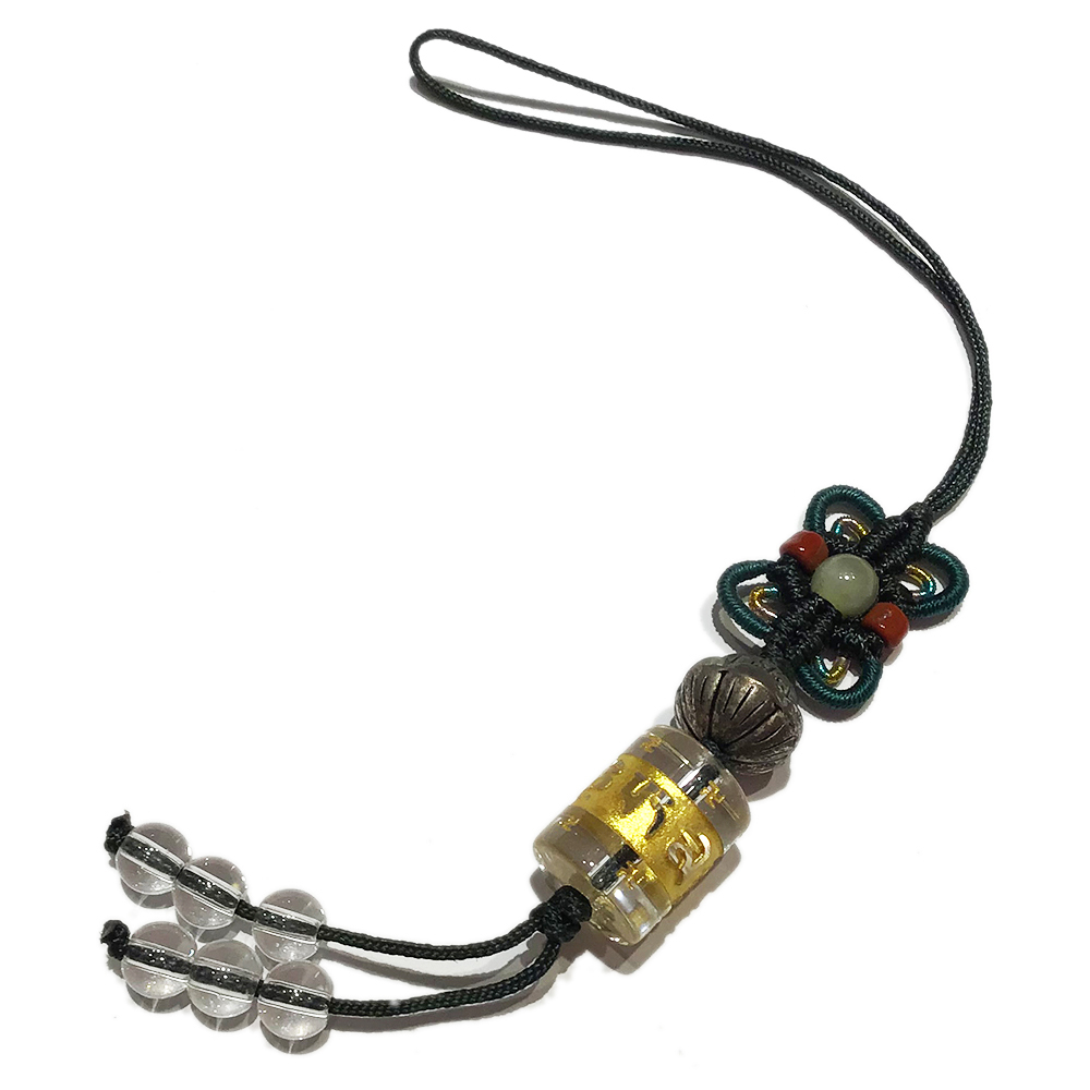 六字真言+轉經輪法寶吊飾【十方】150836