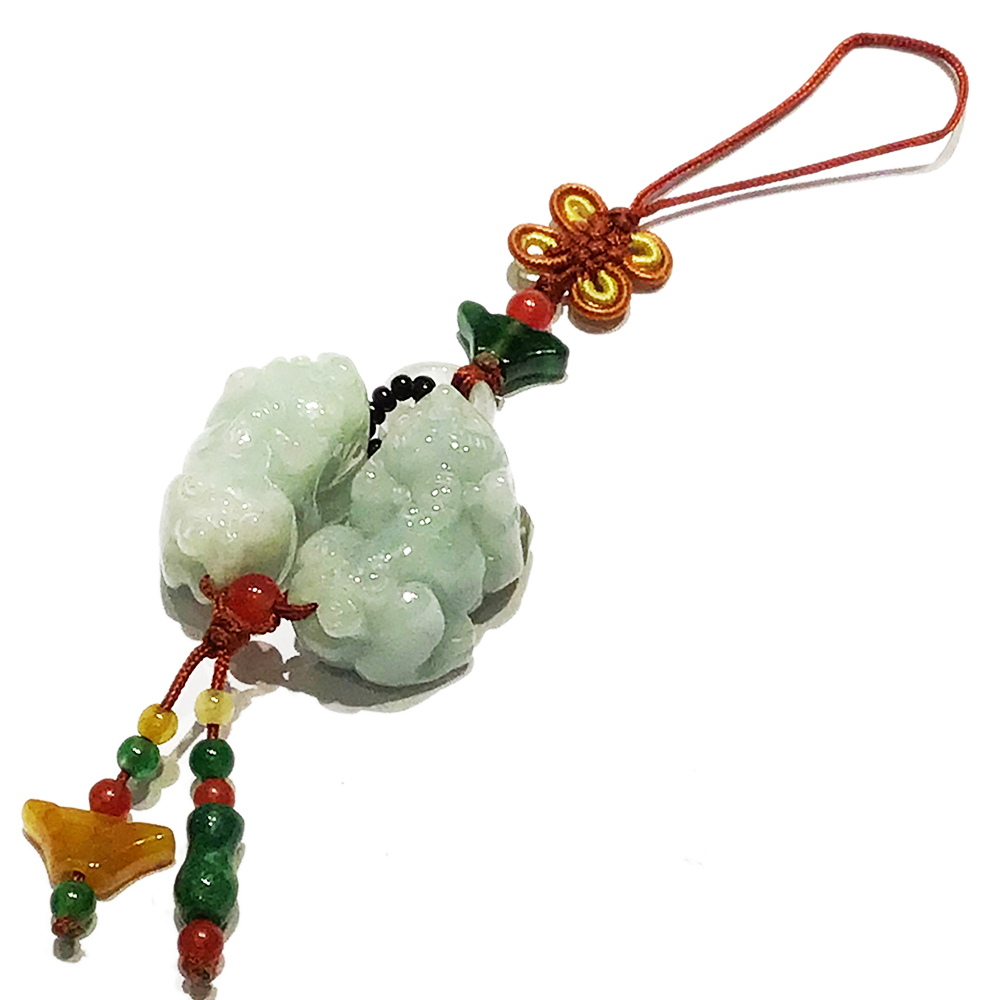 玉豼貅招財掛飾【十方】151065