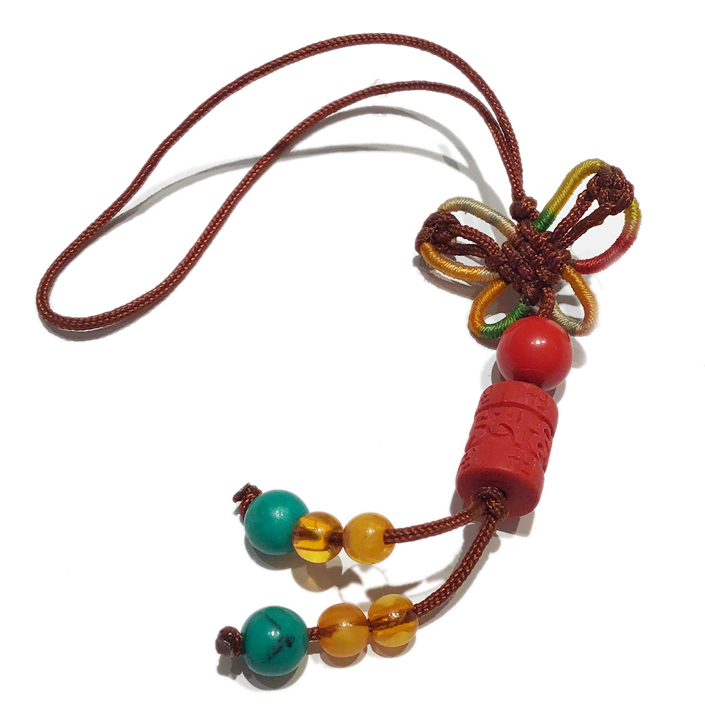 六字真言硃砂吊飾【十方】150834