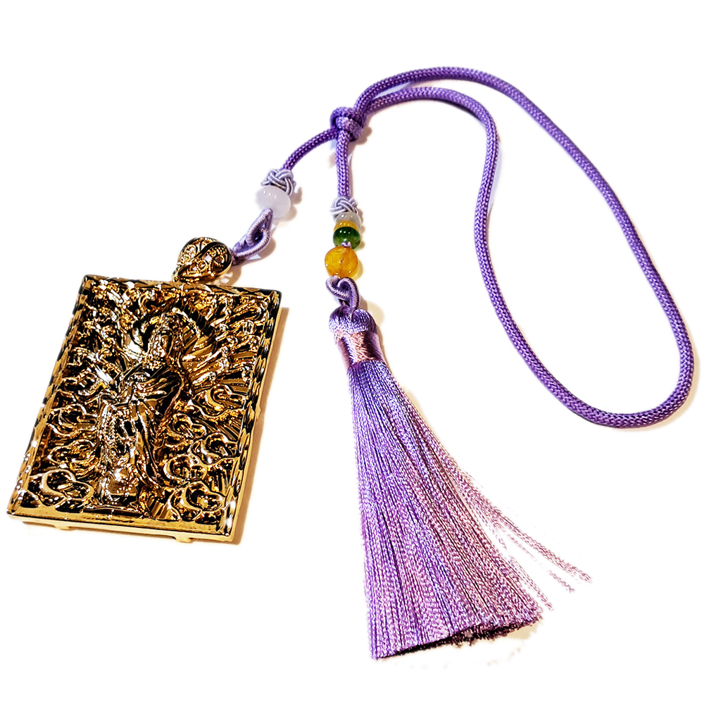 白衣觀音{沙金} 紫色掛飾【十方】151254