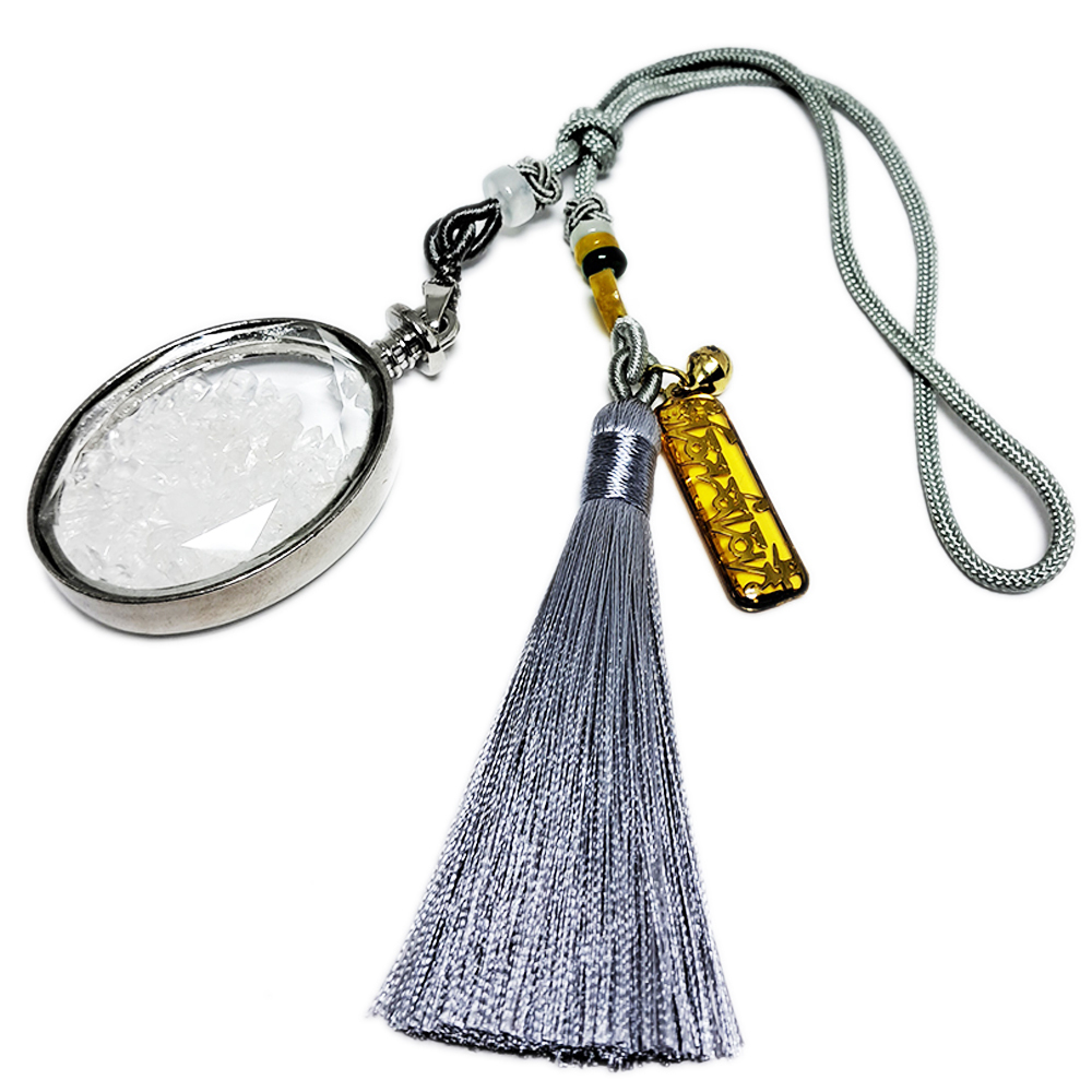 六字箴言金片&水晶能量寶瓶開運掛飾【十方】152028