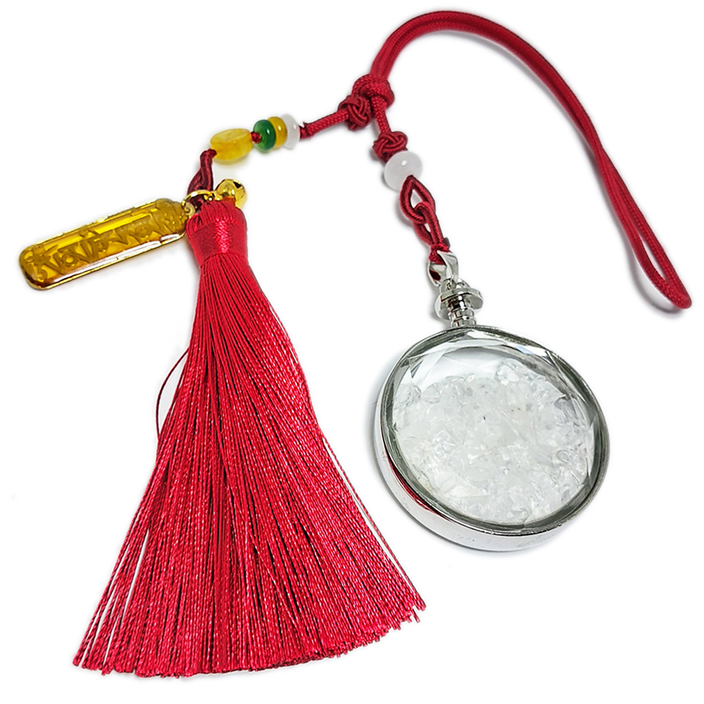 六字箴言金片&水晶能量寶瓶開運掛飾【十方】152033