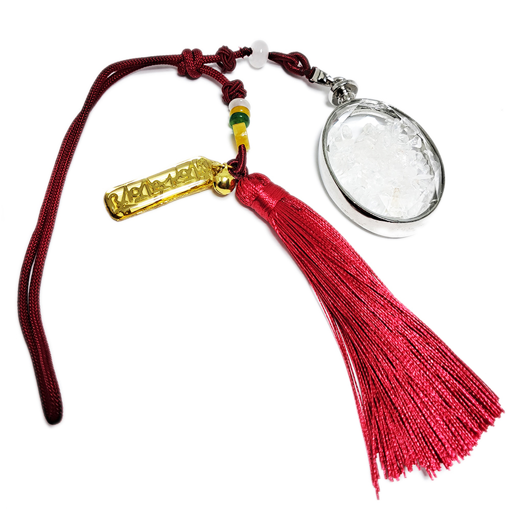 六字箴言金片&水晶能量寶瓶開運掛飾【十方】152032